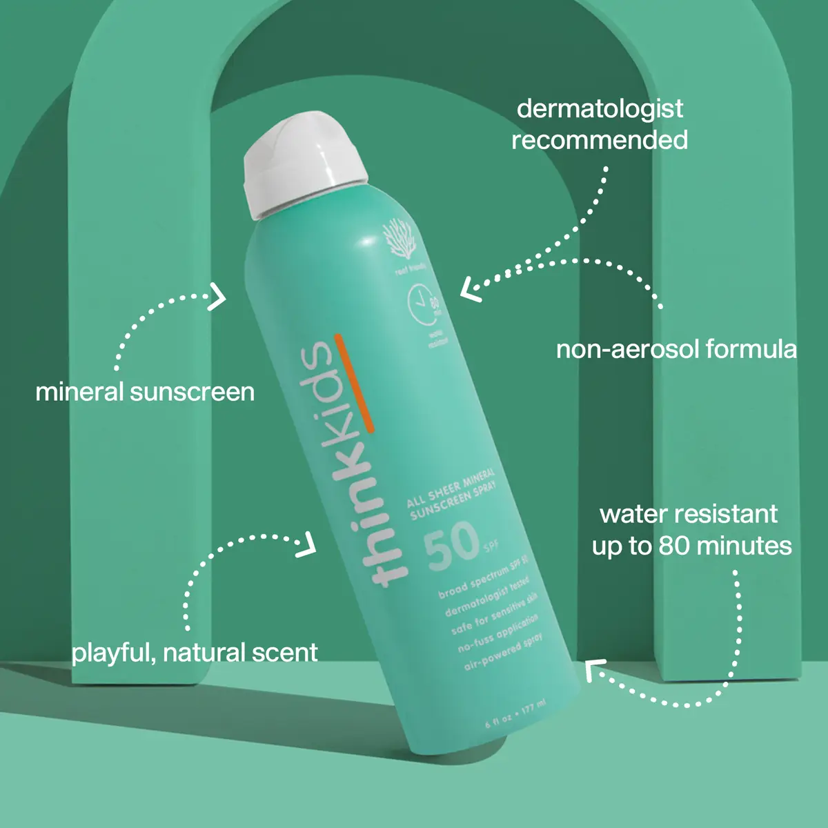 Kids Spf 50 All Sheer Mineral Sunscreen Spray - Image 4