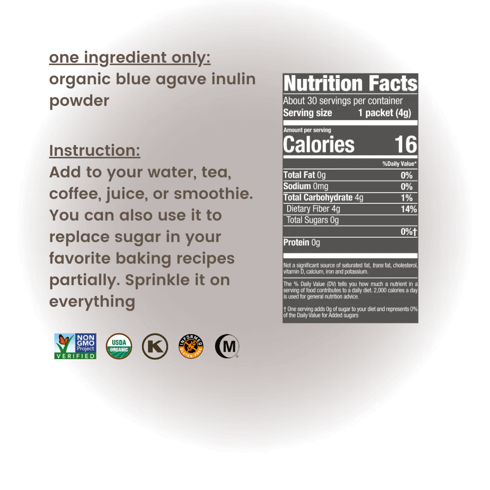 The Goddess Prebiotic To-Go - Blue Agave Inulin Powder - Image 4